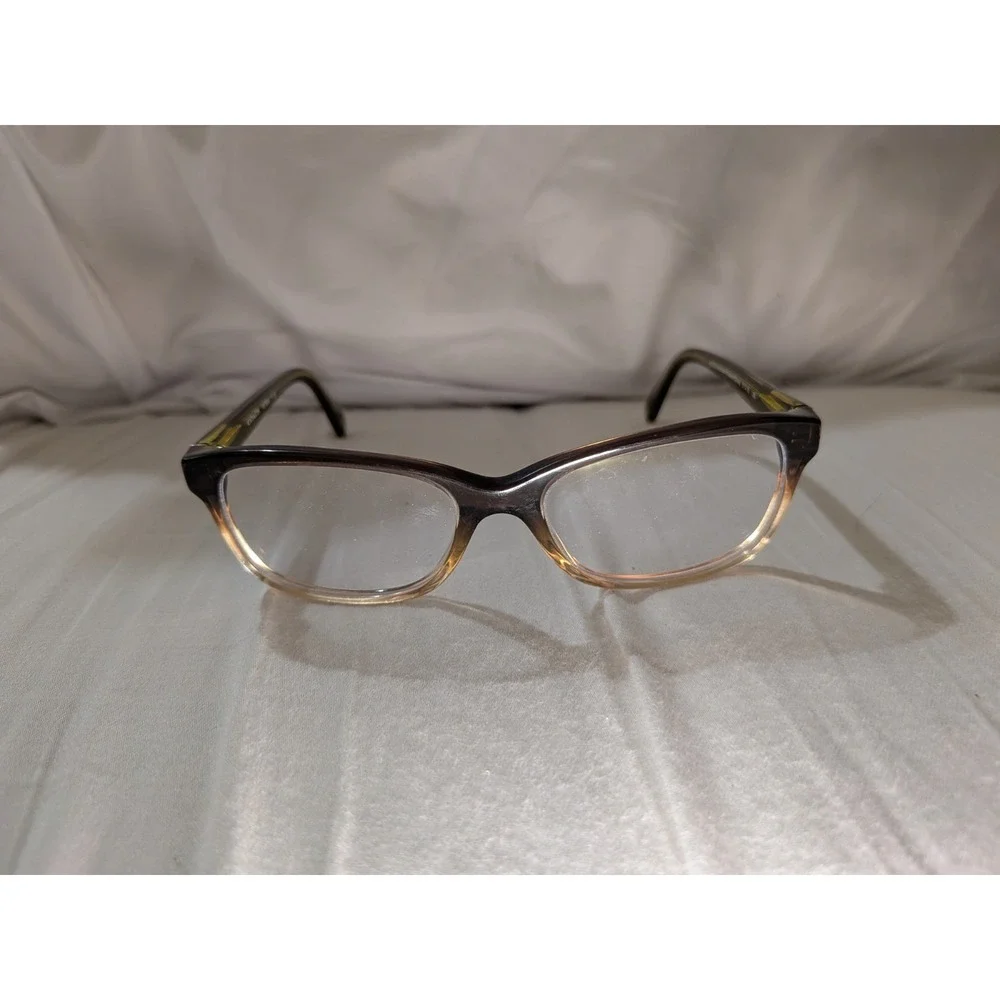 Coach Women's Eyeglasses HC6089 5400 Brown Green Clear Cat Eye 51-16-135